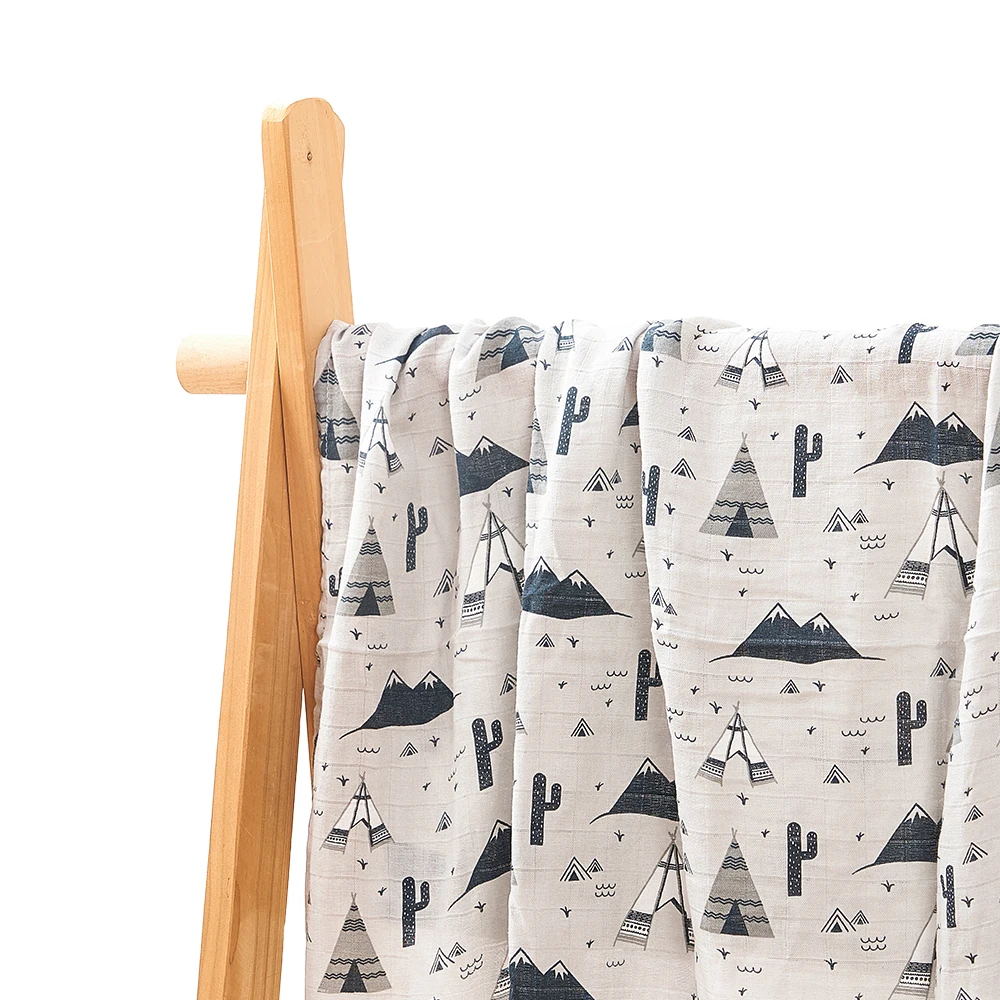 Kangobaby #My Soft Life# New Design Bamboo Cotton Muslin Swaddle Baby Blanket Nursing Cover Super Comfortable Newborn Wrap 2