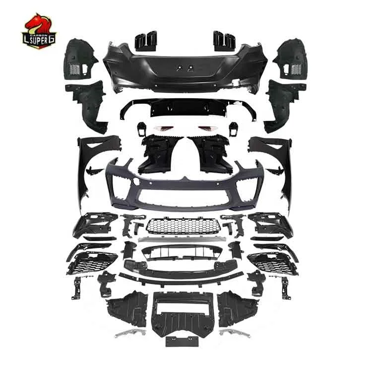 

8series G14 G15 upgrade to M8 bodykit fit for G15 g14 front grille bumper side skirts pp material body parts