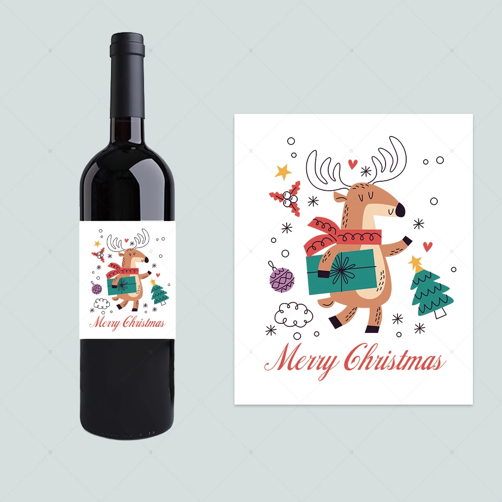 Personalized Wine Tumblers, Custom Christmas Gift, Holiday Party