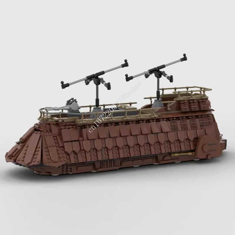 

1774PCS Customized MOC Space Battle Jabba's Sail Barge Model Building Blocks Technology Bricks DIY Assembly Toys Birthday Gifts
