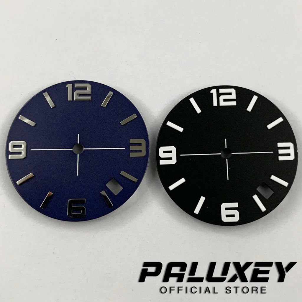 Watch Dial Accessories 28.5mm Blue Black Watch Dial NH35 For NH35A 4R35 NH70 Movement Replacement Parts