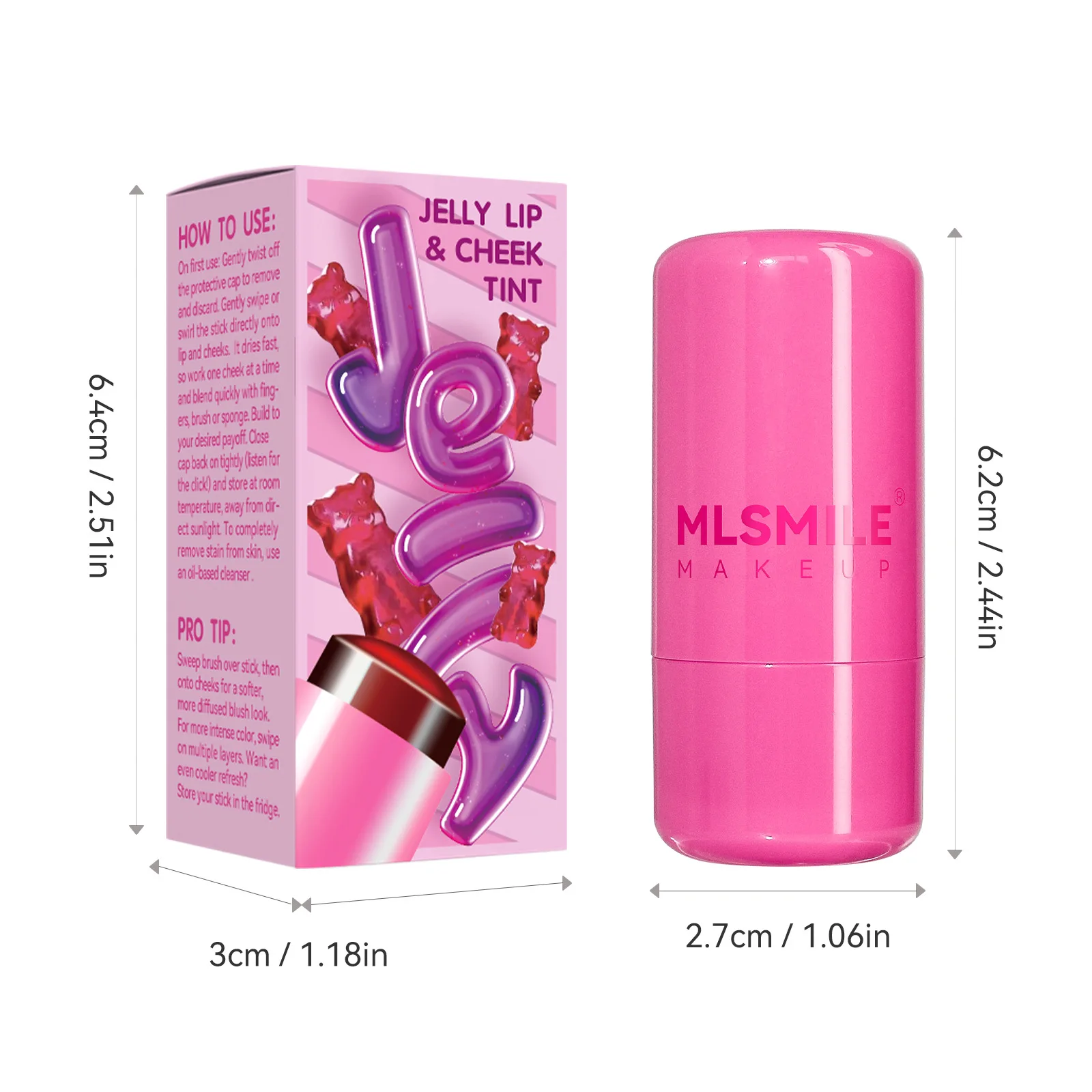 Water Jelly Tint Stick, Milk Cooling Water Jelly Tint Lip Gloss, Milk Jelly Tint Jelly Blush Stick, Sheer Lip & Cheek Stain 4