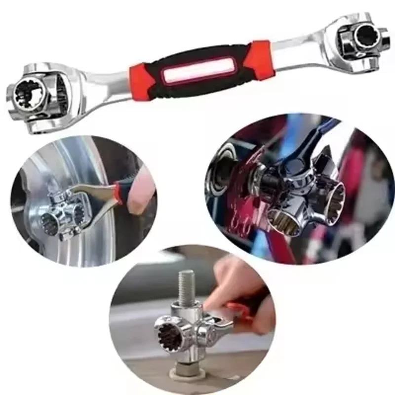Carbon Steel 52 in 1 Multi Function Wrench Tool for Car and Furniture