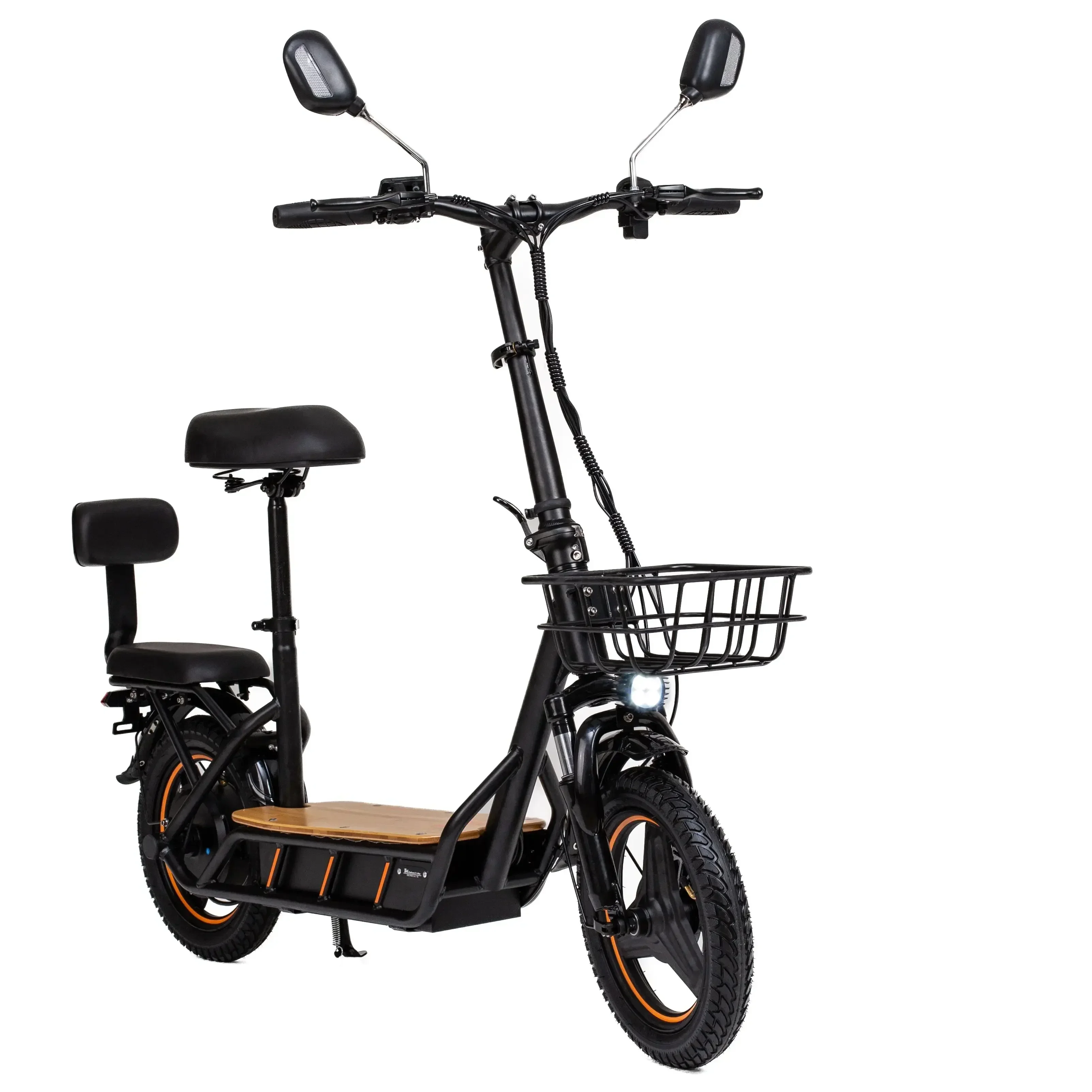 Monopattino Elettrico per Adulti KuKirin C1 Pro con Sedile, Pneumatici da 14 Pollici, Motore da 500W, Batteria da 48V 26Ah, Velocità Massima 45km/h, Moto Elettrica - immagine 2