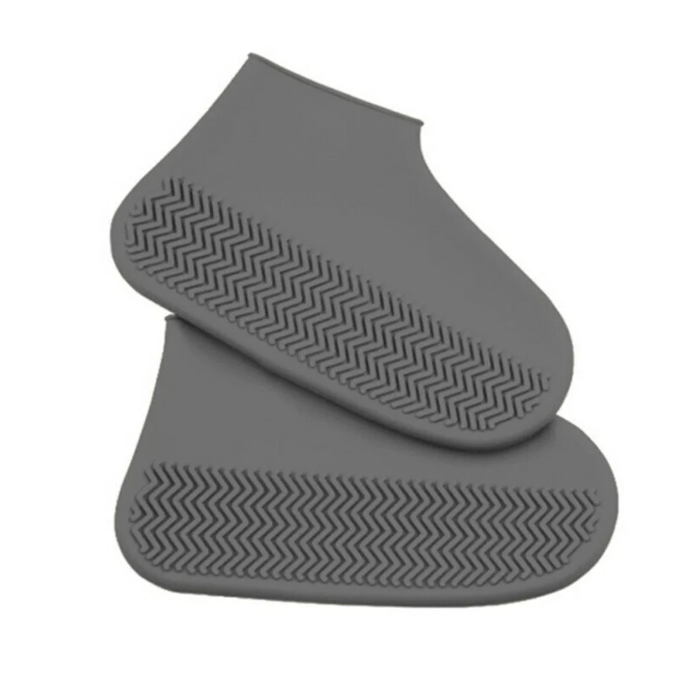 Silicone Waterproof Reusable Anti-Slip Rain Shoe Protector Overshoes