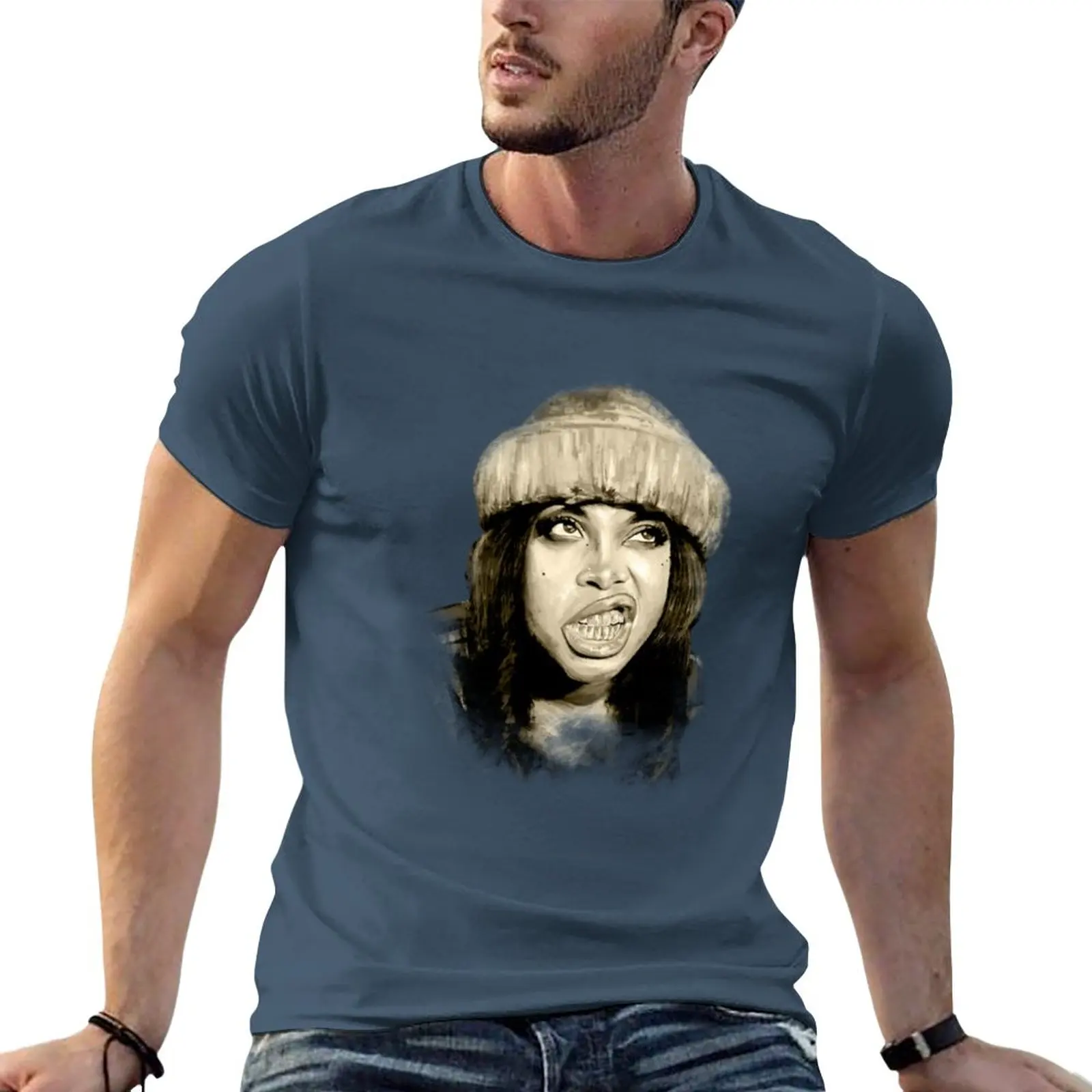 

New Erykah Badu Baduizm T-Shirt tops vintage clothes t-shirts man T-shirt short men graphic t shirts