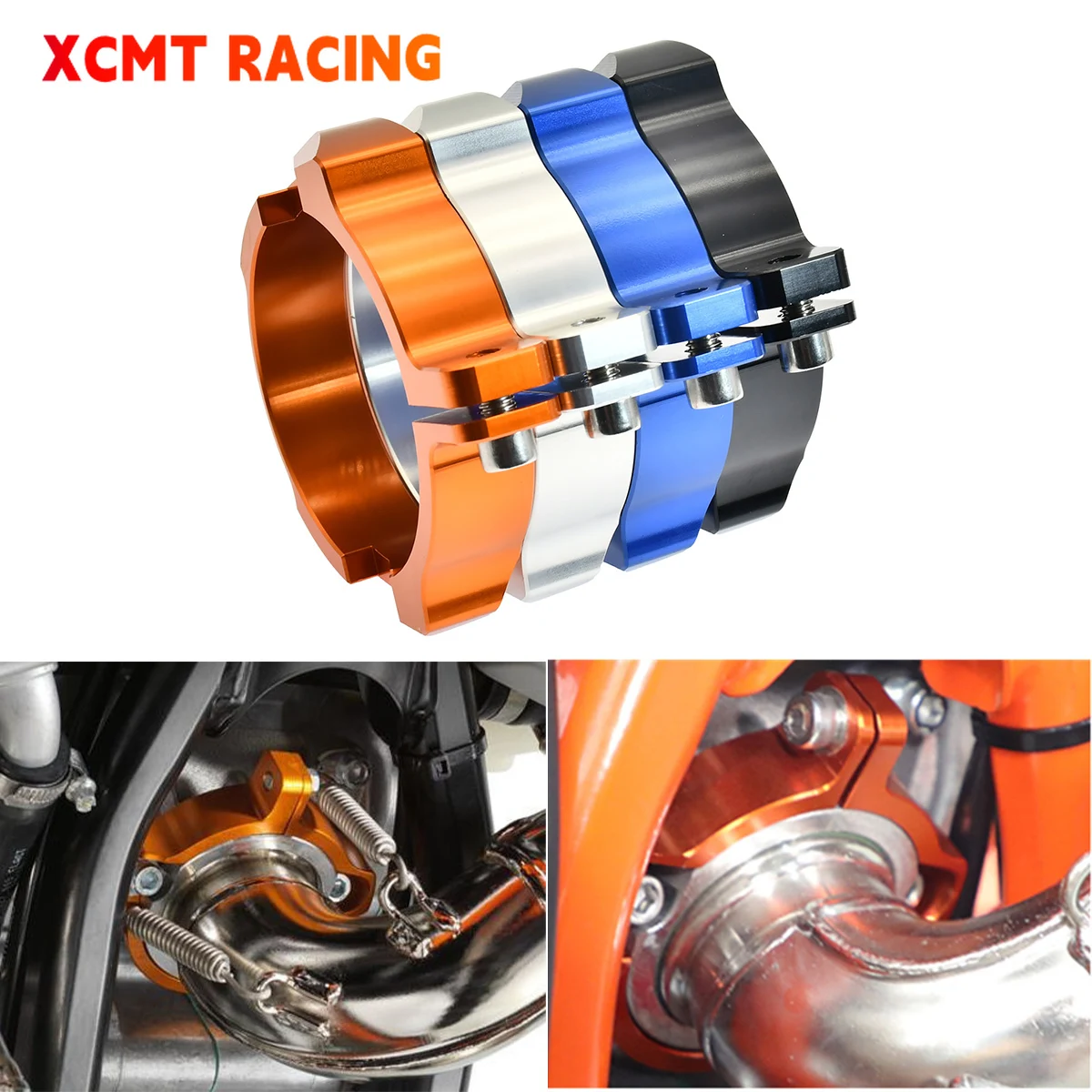 ForKTMTPI2023EXC300200XCWExhaustTipMufflerPipeClampWith