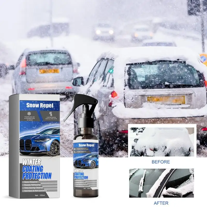 

Deicer Spray for Car Windshield 100ml Windshield Glass Defroster And Deicer Spray Multipurpose Deicing And Snow Melting Agent
