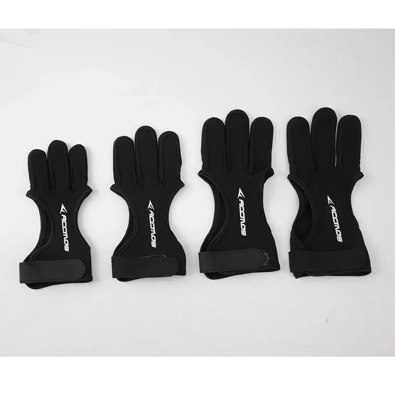 Protège-main 3 doigts archerie pêche chasse respirant accessoire outdoor réglable