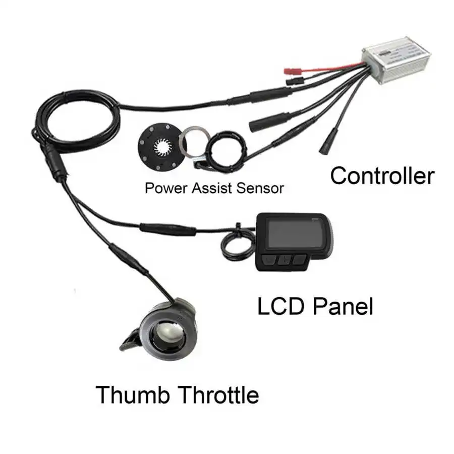 36V 48V 250W 350W Electric Bike Motor Controller and EN06 Instrument Kit Electric Scooter Modification Kit electric scooter accessories electric bike controller electric bike conversion kit electric bike accessories