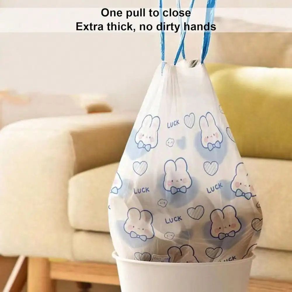 100PCS Cartoon Drawstring Trash Bags 6