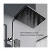 Chrome Piano Digital Bathrooom Shower System Faucet for Bathroom Fixture 12 Inch Shower Head Thermostatic Bathroom Shower Set 6