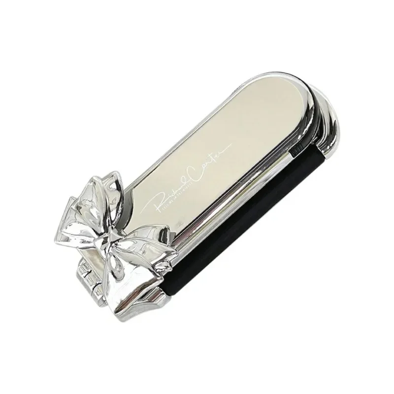 1 Piece Chic Simplicity Hair Brush with Mirrors Women Girl Fashion Sliver Color Bow Air Cushion Comb Portable Travel Hair Comb