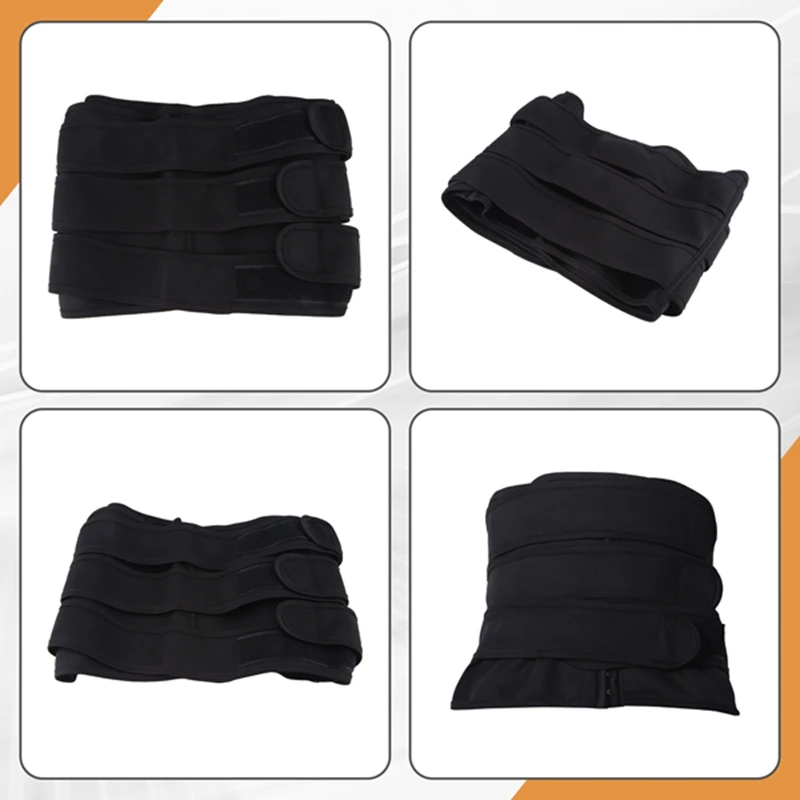 Hot Sweat Waist Slimming Fine-Tuning Zipper Belt Body Shaping Machine Weight Loss Exercise Belt Large Size
