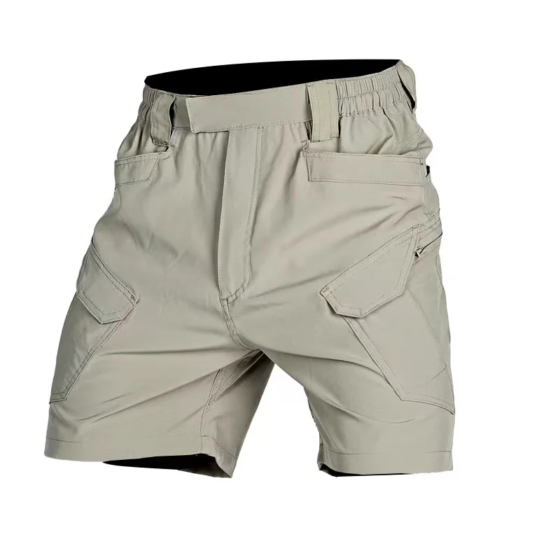 Military Men Summer Elastic Softshell Outdoor Cargo Tactical Shorts Combat Shorts Trekking Camping Hiking Climbing Sports Pants