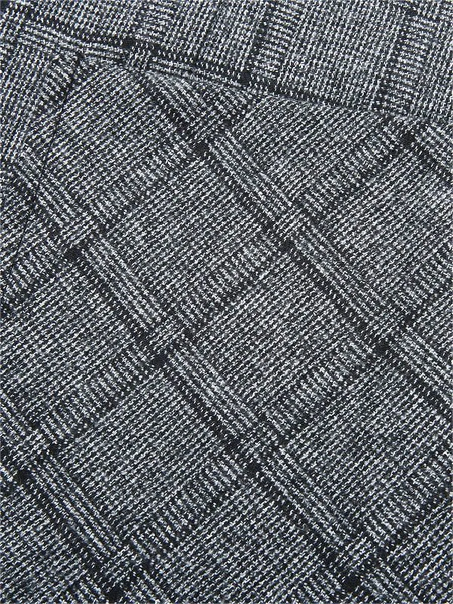 Khaki Plaid Male Suit Jackets New Fashion Gray Business Casual Single-Breasted Coat 2023 Autumn High Quality Men Slim Fit Blazer