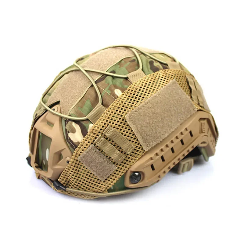 Tactical Helmet Cover Fast Helmet Multi-Camo Helmet Cover for Airsoft Helmet Paintball CS Wargame Sport Hunting Shooting Gear