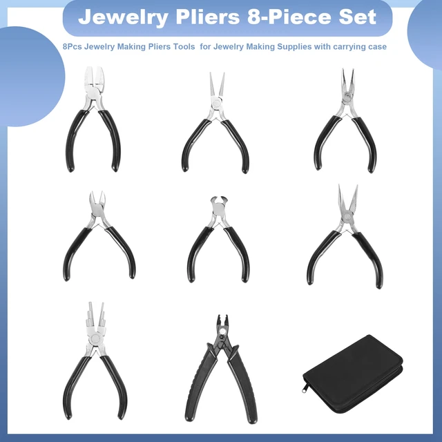 8PCS Jewelry Pliers Set For Jewelry Making DIY Round Nose Plier Wire Cutter  Kit - AliExpress