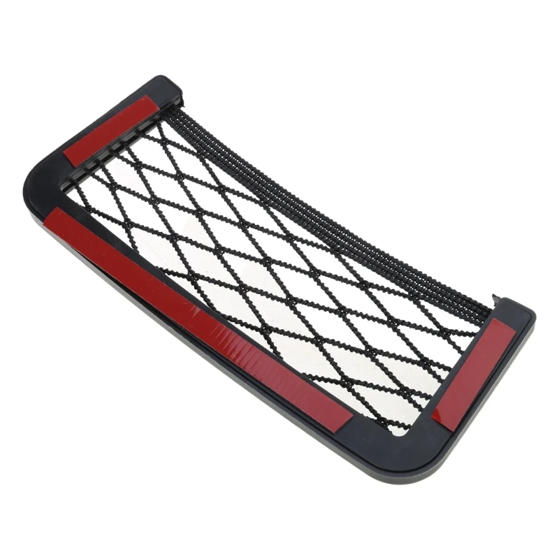Black Net Car String Adhesive Frame Mesh Netting Chart Pocket Bus Backrest Rear Cargo Net Framed Stretch Mesh