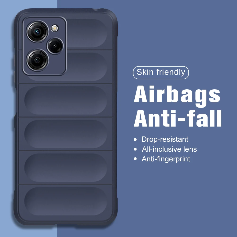 BORYA Hülle Für Xiaomi Poco X5 Pro 5G, Ultra Dünn Stoßfest Premium TPU Bumper Handyhülle, Weiches Seidig Silikon Schutzhülle Elegant Galvanisiert Phnom Penh Case, Schwarz