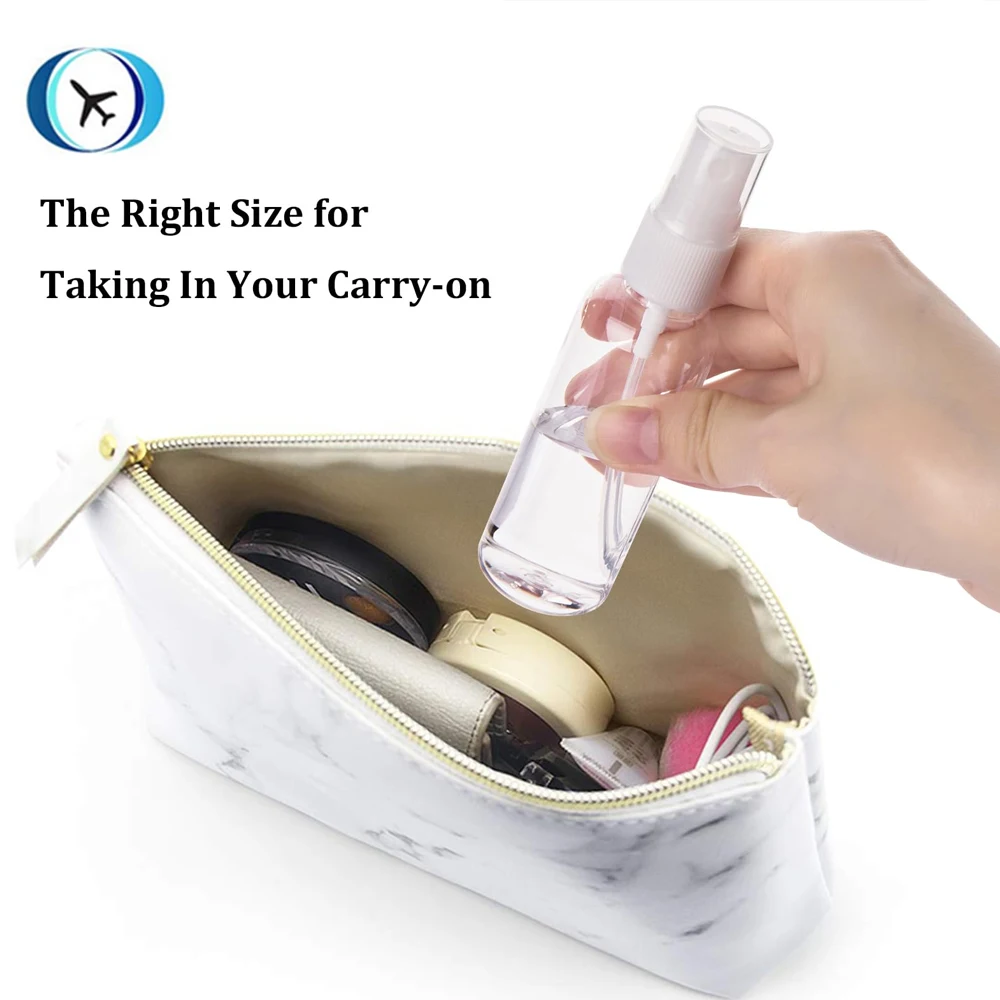 Spray Bottle 100/60/30/10ml Empty Refillable Bottles Mini Clear Spray Bottles Plastic Perfume Atomizer Portable Transparent Dispenser Travel