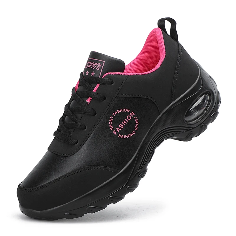 Women Toning Shoes Soft Air Cushioning Fitness Shoes Damping Running Non Slip Ladies Tennis Sports Trainers Walking