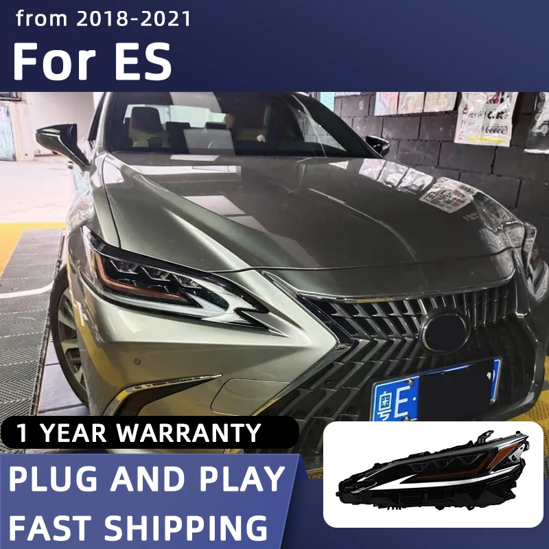 자동차 스타일링 헤드 라이트, 2018-2021 렉서스 Es200 ES260 ES300h DRL 신호 프로젝터 렌즈 자동차