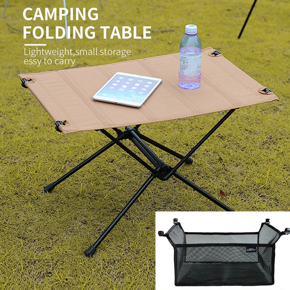 Foldable Camping Table-Aluminum Lightweight Folding Table Compact Roll Up Tables Collapsible Table for Fishing Picnic BBQ