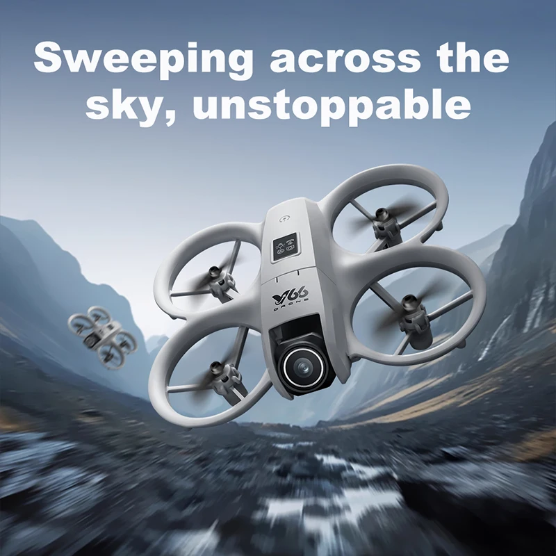 Mini Drone Pliable V66 – 8K, Caméra 20MP, Cardan 2 Axes, GPS, Wifi FPV