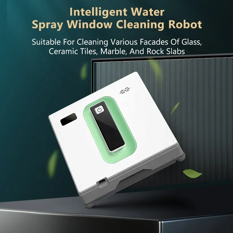 Household Smart Electric Window Vacuum Cleaner Robot High Efficiency Water Spray Washer Glass Cleaning Robot