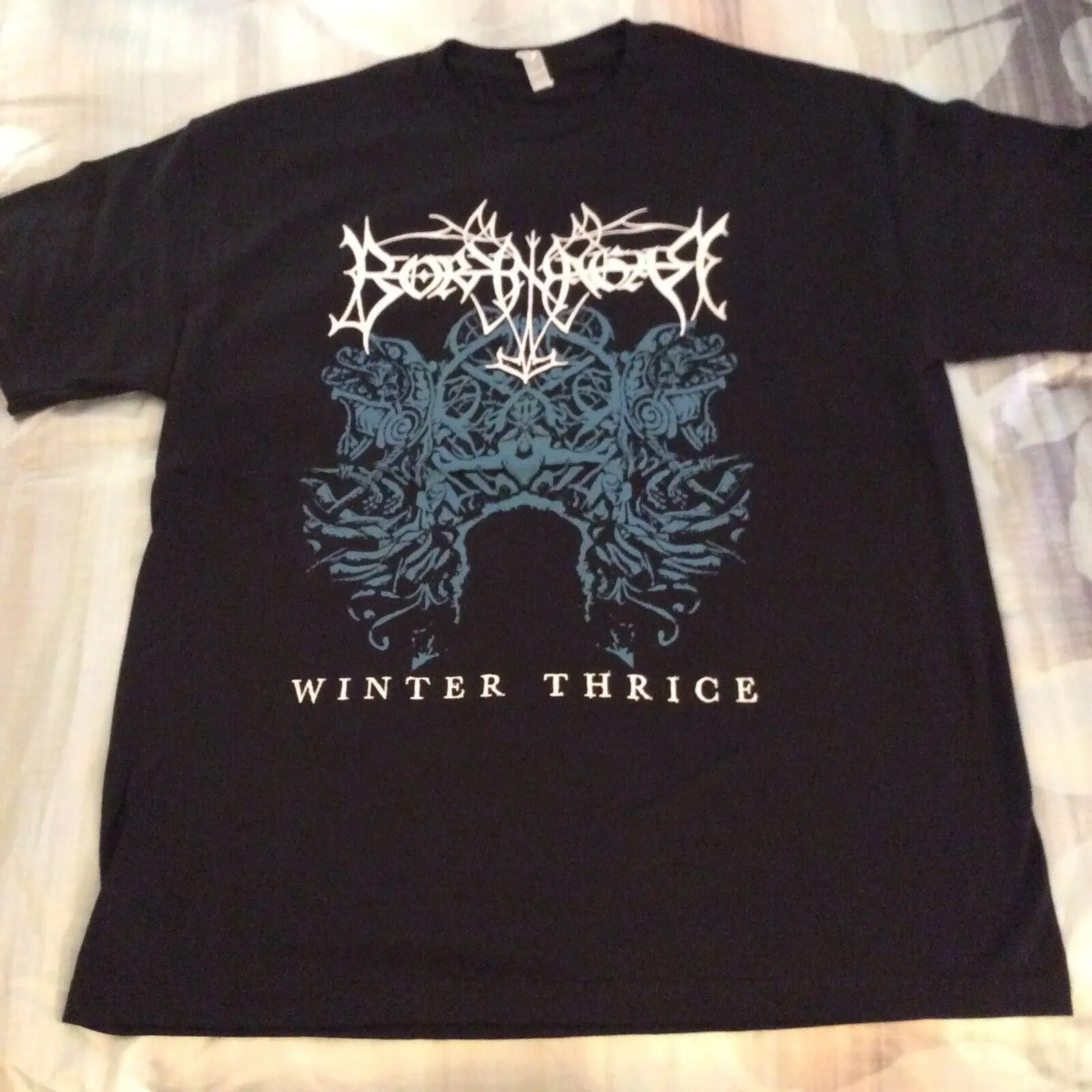 Зимняя тридная рубашка borknтак XL,Azarath,The Chasm,Urgehal,Urfaust, инквизиция