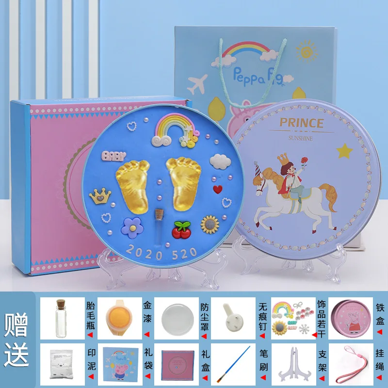 Baby Footprints Handprint Ink Pads Safe Nontoxic Ink Pads Kits for