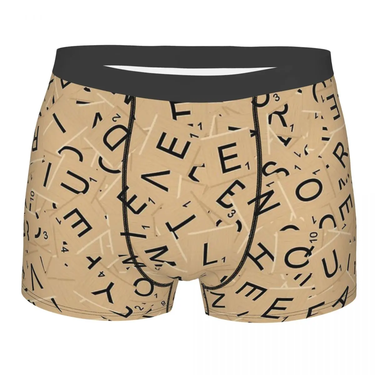 Scrabble Tiles Mutande Mutandine Traspiranti Intimo Da Uomo Ventilare Pantaloncini Boxer Slip