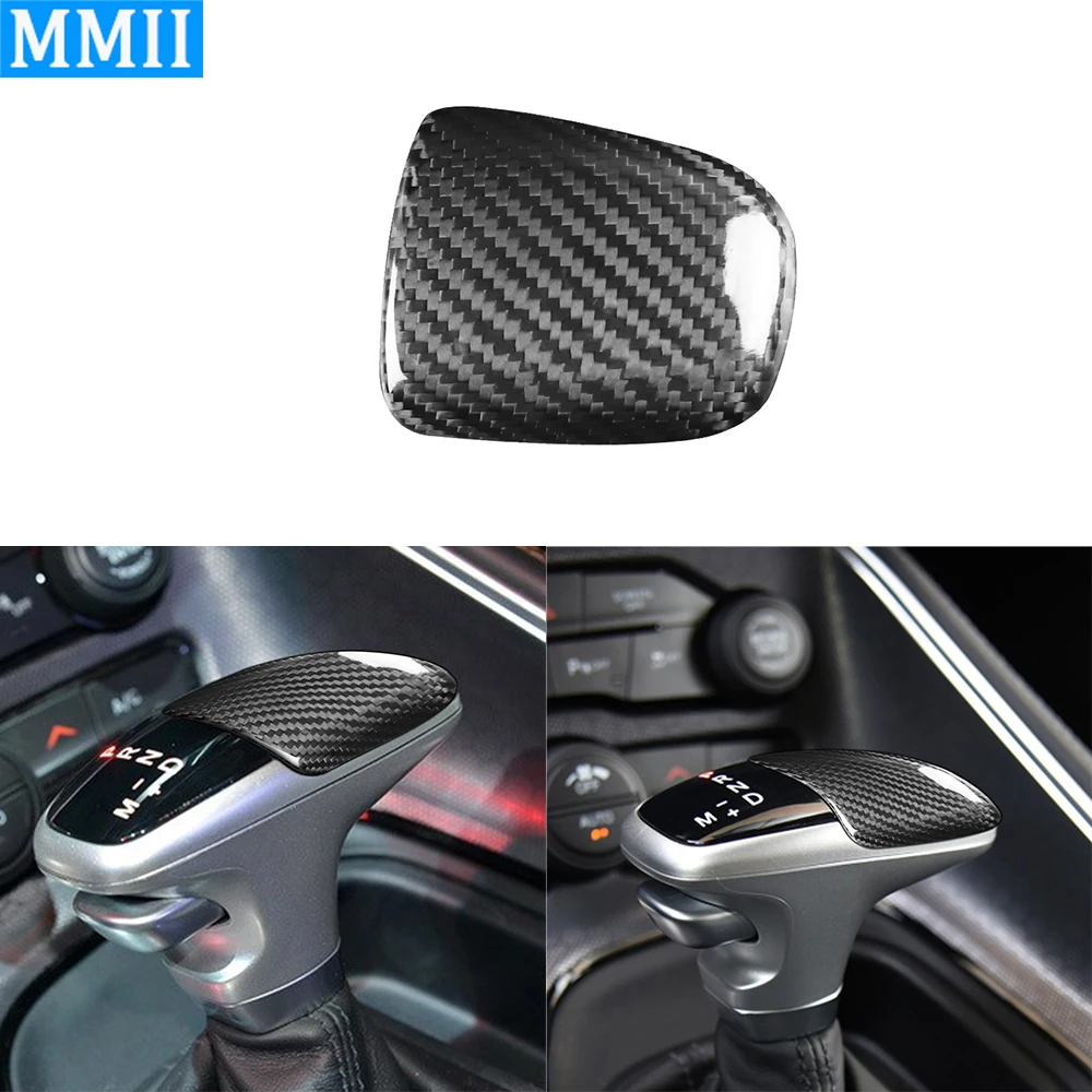 

For Dodge Challenger Dodge Charger 15+ Dodge Lango 18+ Carbon Fiber Gear Shift Handle Cover Car Interior Retrofit Accessories