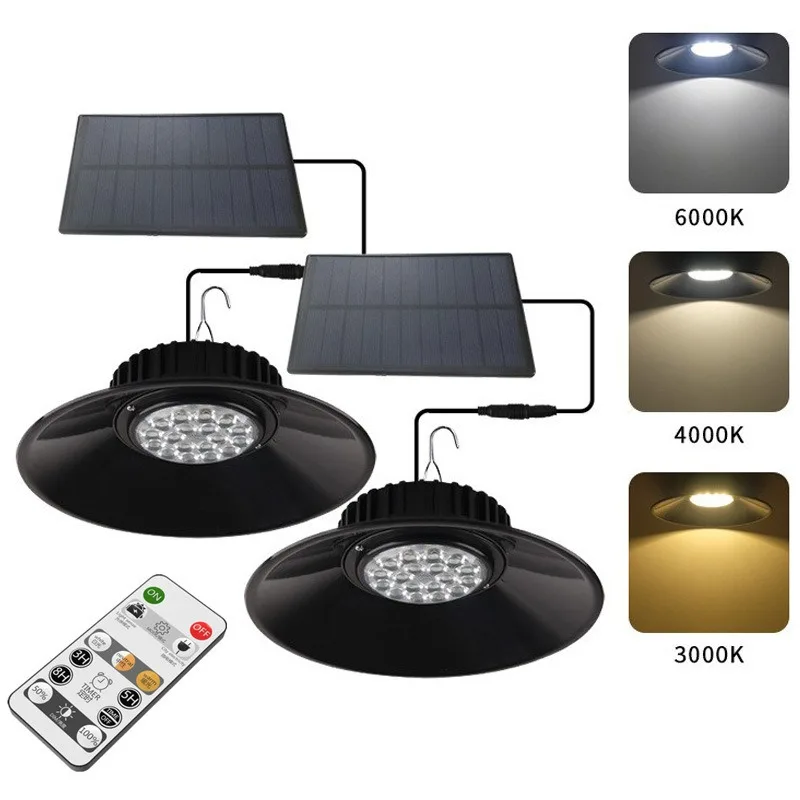 Solar Powered Mining Lights Outdoors Waterproof Intelligent Remote Control Courtyard Lamps Home Decor LED Porch Pendant Lighting tv remote control for hisense intelligent tv remote control en2bc27 en2bd27h replace remote controls