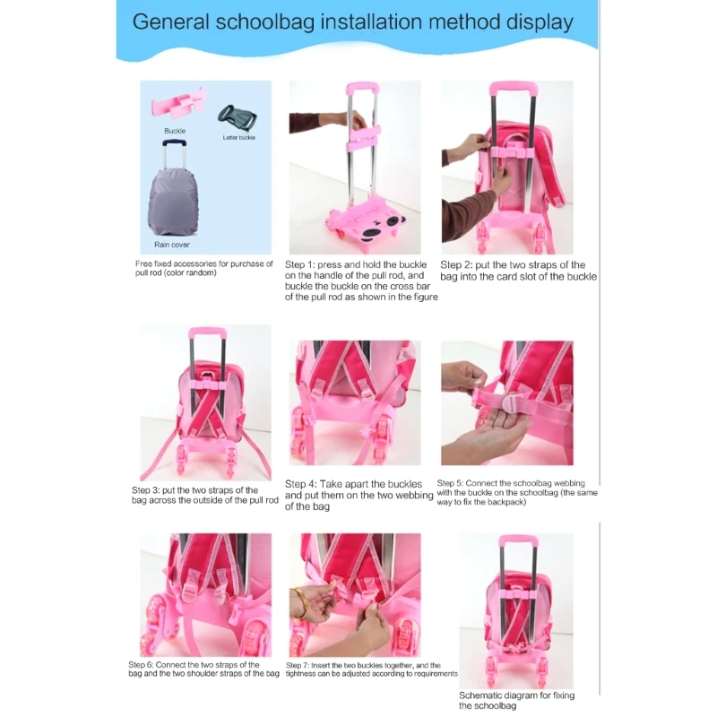 Plastic Webbing Buckles Waterproof Backpack Rain Cover Quick Release Buckles H9ED