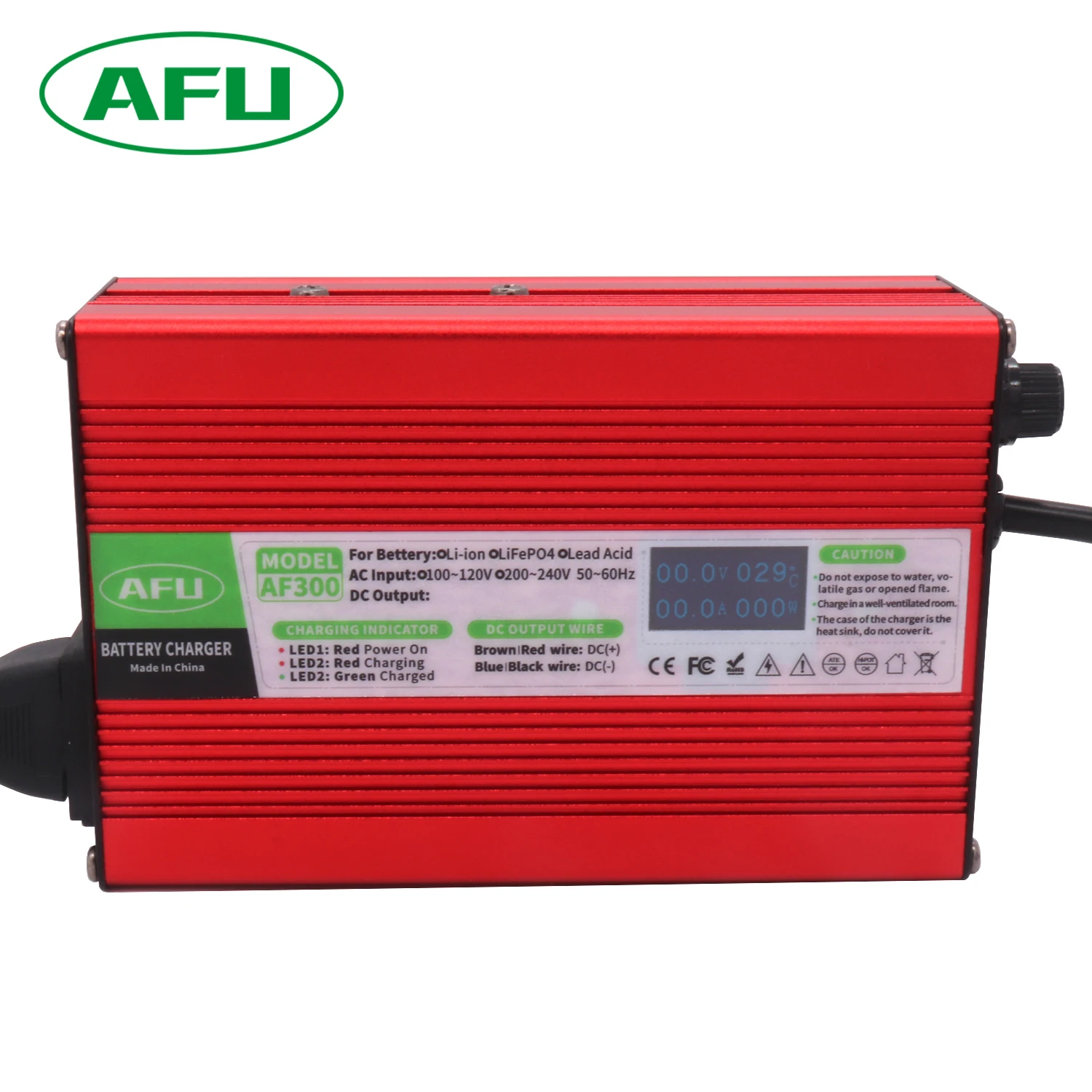 43.8V 5A LiFePO4 배터리 충전기, 12S 38.4V 36V LiFePO4 배터리 (OLED 디스플레이 포함) 고속 충전기