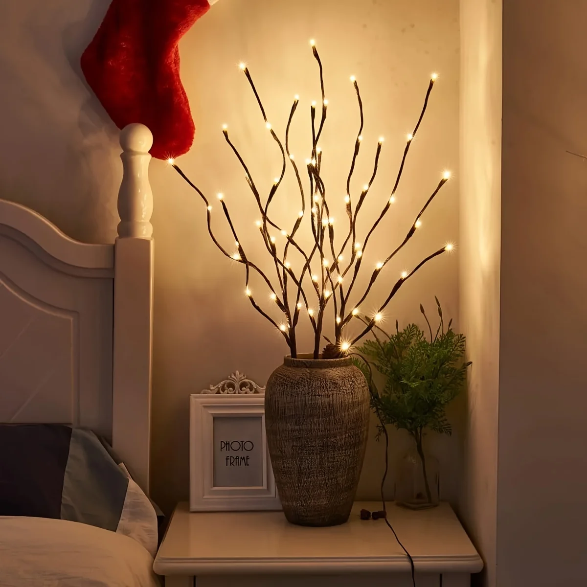 20 LED Branch Lights Indoor Decoration Lighting for Weddings Birthdays and Christmas - Fairy Lights with Branch Design Gifts