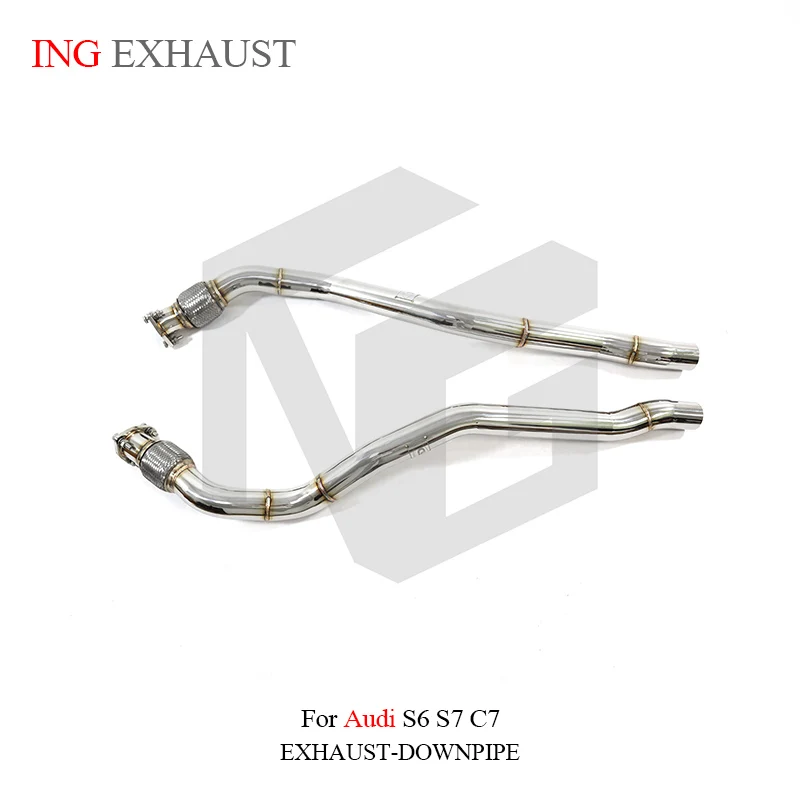 

ING High Performance Exhaust System Front Pipe for Audi RS6 RS7 S6 S7 c7 4.0T Racing Tube SS304 Car Accessories