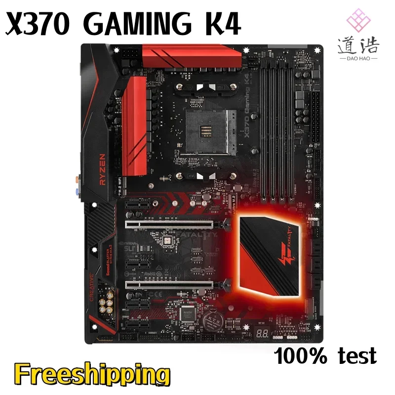 For Asrock X370 GAMING K4 Motherboard 64GB HDMI PCI-E3.0 M.2 Socket AM4 DDR4 ATX X370 Mainboard 4 For Asrock X370 GAMING K4 Motherboard 64GB HDMI PCI-E3.0 M.2 Socket AM4 DDR4 ATX X370 Mainboard - Image 2