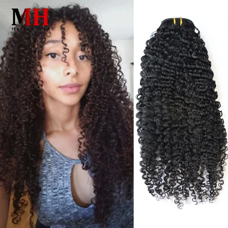 9a Quality 3b 3c Kinky Jerry Curl Human Hair 1 Bundle Double Drawn Weave  100% Unprocessed Brazilian Virgin Remy Hair Extension - Pre-colored Hair  Weave - AliExpress