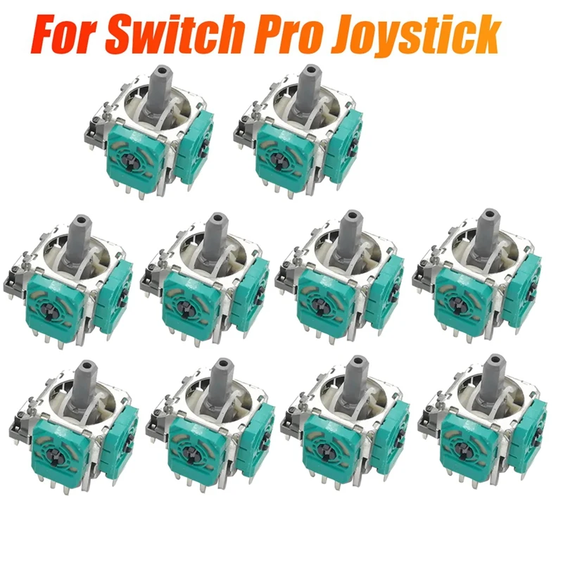 Joystick Analogico 3D Da 10 Pezzi Per Switch Pro Controller Di Gioco Joystick Grips Sticks Potenziometro Parti Di Riparazione
