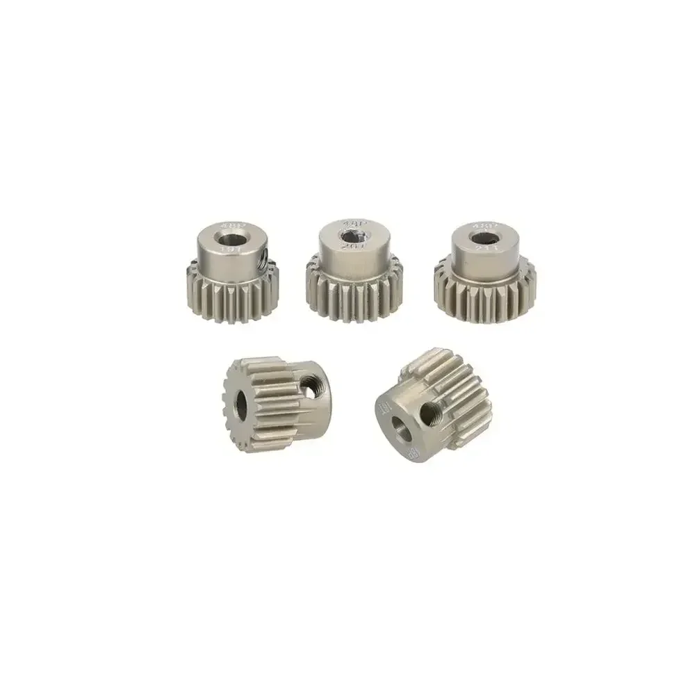 Lot de pignons moteur drone 48DP de différentes tailles, de 16 à 24 dents, pour divers besoins RC.