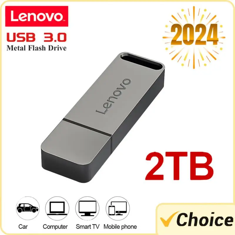 Lenovo 8Tb Usb Flash Drives Mini Metal Real Capacity Memory Stick Usb 3.0 Pen Drive Regalo Aziendale Creativo Silver Storage U Disk