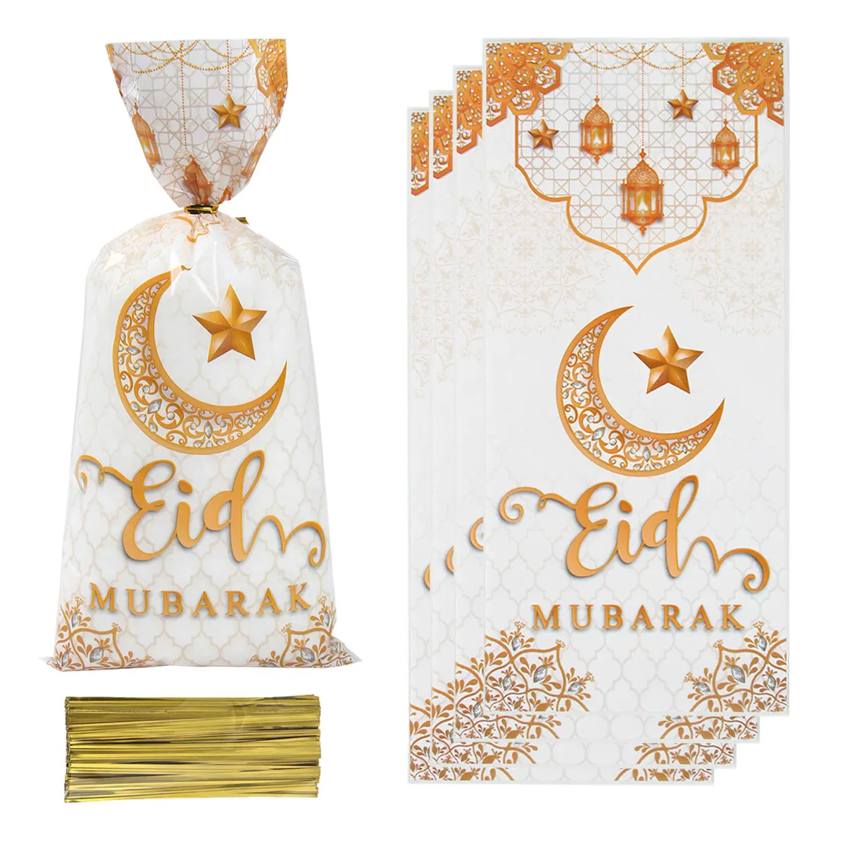 Eid Mubarak Candy Bags Ramadan Decoration For Home Islamic Muslim Party Supplies Ramadan Kareem Eid Al Adha Cookie Bag