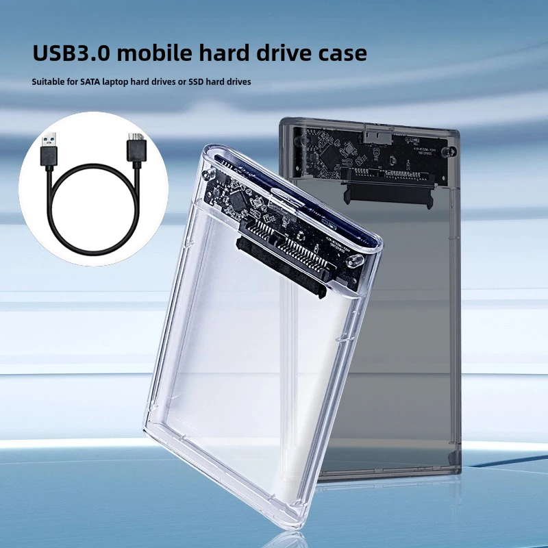 USB 3.0 HDD Enclosure 2.5inch SATA SSD Hard Drive Case 5Gbps 6TB Transfer Speed Clear Design Mobile External Housing external hard drive case ssd enclosure hard drive enclosure