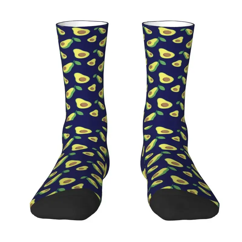 

Cute Mens Green Avocado Lover Fruit Pattern Dress Socks Unisex Warm Comfortable 3D Printing Crew Socks