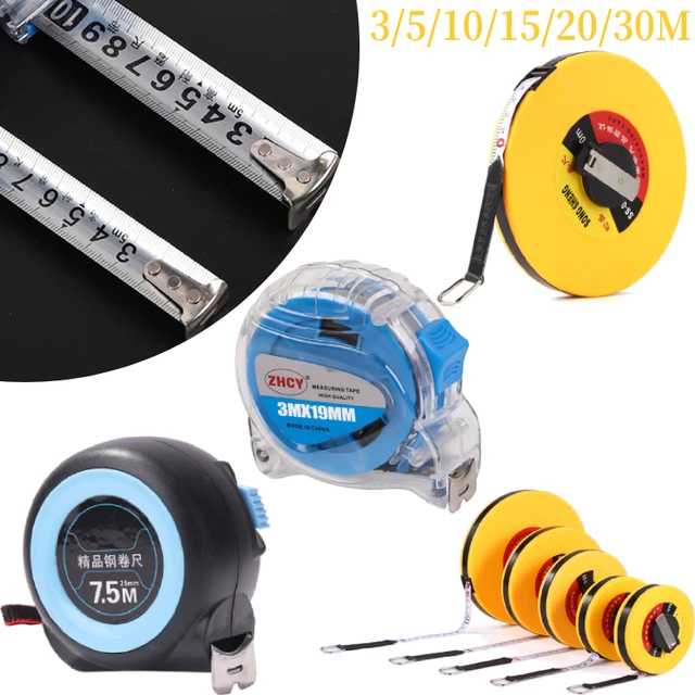 Metric Measuring Tape 20m/30m Hand Cranked Fiberglass Tape Measure Open  Reel Long Tape With Feet And Meters For Engineer Yard - AliExpress