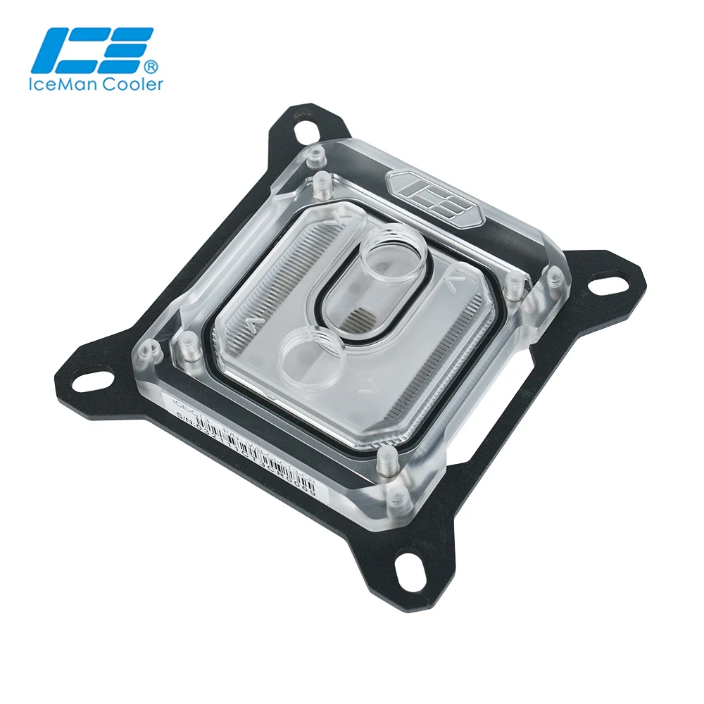 

IceManCooler CPU Water Block Compatible AM5 For Intel LGA 115X,1200,2011,1700,AMD,AM3,AM4 Cooler,Acrylic,POM Edition,ICE-CT3