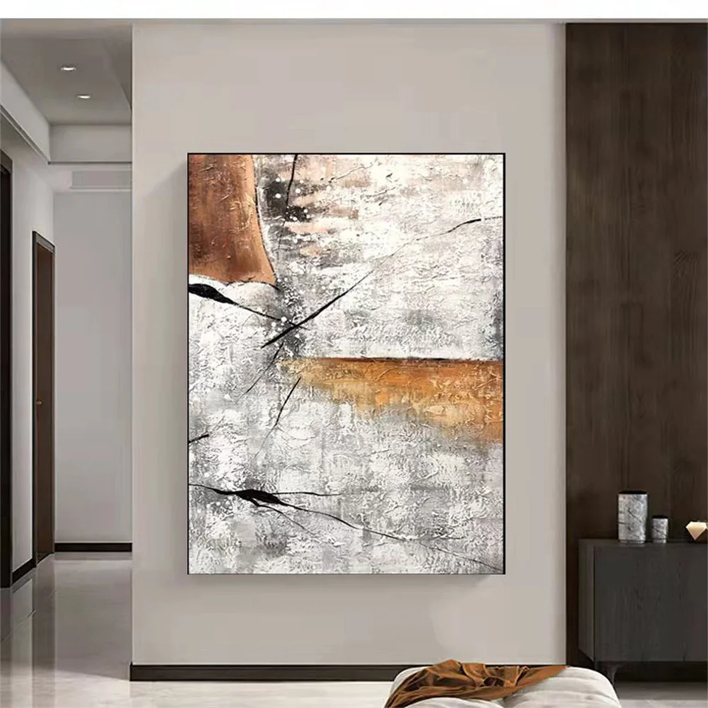 

Pure Handmade Canvas Oil Painting Abstract Modern Fashion Minimalist Living-Room Porch Bedroom Room Art Wall Home Poster-Wall